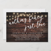 Invitation Rien de Fantastique, Juste un Mariage Rustique Amo (Devant)