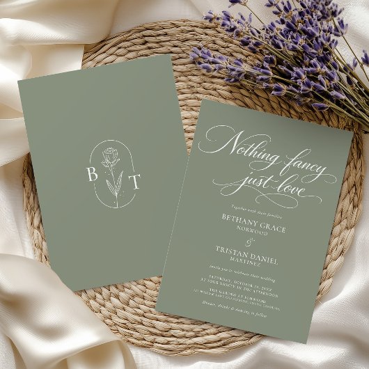 Invitation Rien de Fantastique Juste un Scénario de Mariage V