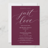 Invitation Rien de Fantastique Juste un Script de Mariage Bor (Devant)