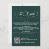 Invitation Rien de Fantastique Rustique Lac Code QR Mariage  (Dos)