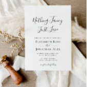 Invitation rien de noir et blanc