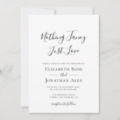 Invitation rien de noir et blanc (Devant)