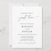 Invitation rien de plus qu'un mariage noir et blanc (Devant)