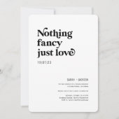 Invitation Rien de plus simple que d'aimer la mariage moderne (Devant)