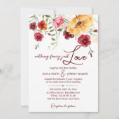 Invitation Rien d'intéressant que d'aimer les fleurs sauvages (Devant)