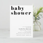 Invitation RILEY Bold Bohemian Retro Baby shower photo (Debout devant)