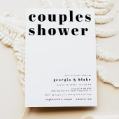 Invitation RILEY Bold Retro Typographie Couples Douche