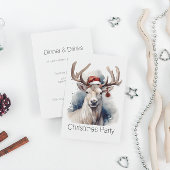 Invitation Rindeer Rustique Noël, coutume