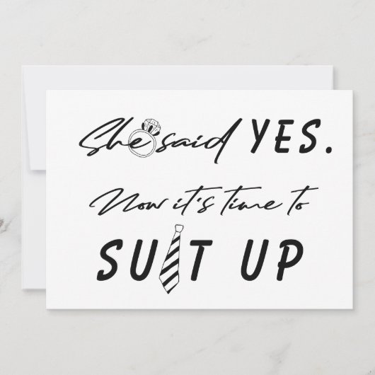 Invitation Ring Bearer temps pour convenir à la proposition d (Devant)