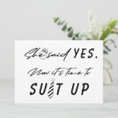 Invitation Ring Bearer temps pour convenir à la proposition d (Debout devant)