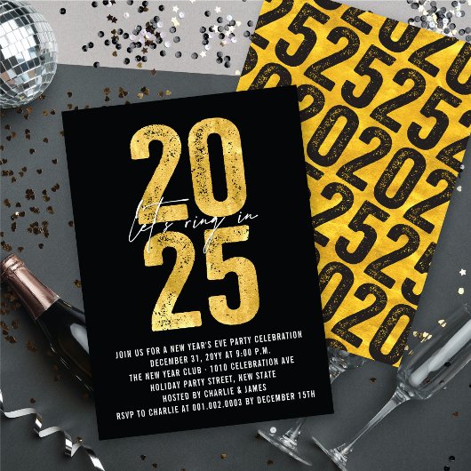 Invitation Ring en 2025 Fête de la Saint-Sylvestre