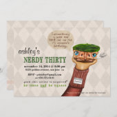 Invitation ringarde d'anniversaire de 30 crus (Devant / Derrière)