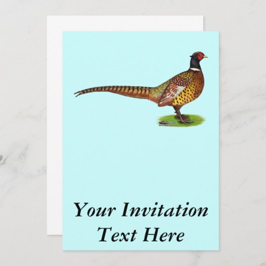 Invitation Ringneck (Devant / Derrière)