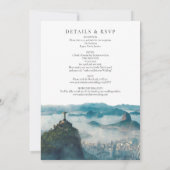Invitation Rio Skyline Watercolor All In One Wedding (Dos)