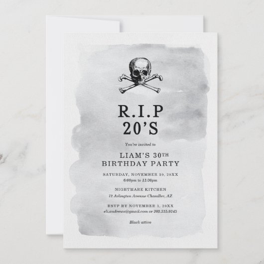 Invitation RIP 20 ans (Devant)