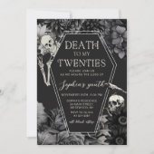 Invitation RIP 20s 30th Birthday Death to my Youth (Devant)