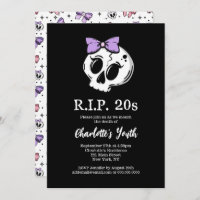 Rip 20s Coquette Aesthétique Bow 30th Birthday Par