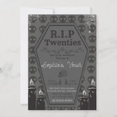 Invitation Rip 20s Mort à ma jeunesse 30e fête d'anniversaire (Devant)