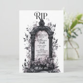 Invitation Rip 20s Mort à ma jeunesse 30e fête d'anniversaire (Debout devant)