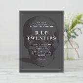 Invitation RIP 20's RIP Twenties RIP Youth Death Party (Debout devant)