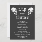 Invitation RIP 30 ans pour ses crânes gothiques de 40 ans (Devant)