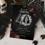 Invitation RIP 30s 40th Birthday Death to my Youth Photo<br><div class="desc">Célébrez le 4-0 grand avec une touche d'humour en utilisant notre RIP 30s 40th Birthday Death to My Youth Photo Invitation. Cet invitation unique présente des accents floraux ludiques et une photo personnalisable, parfaite pour un "enterrement" de vos trentenaires. Facilement modifiable, vous pouvez le personnaliser avec tous les détails de...</div>