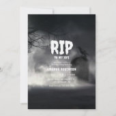 Invitation RIP à ma fête d'anniversaire gothique (âgée de 20 (Devant)