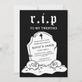 Invitation RIP Années 20 Funny Death Funeral 30th Birthday (Devant)