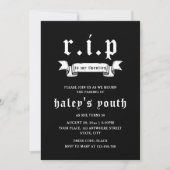 Invitation RIP Années 20 Funny Death Funeral 30th Birthday (Devant)