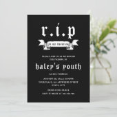 Invitation RIP Années 20 Funny Death Funeral 30th Birthday (Debout devant)