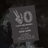 Invitation RIP Années 20 Skeleton Funeral 30th Birthday