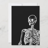 Invitation RIP Années 20's Drôle Skeleton 30e Anniversaire (Dos)