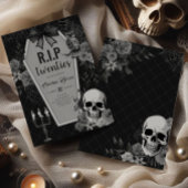 Invitation RIP Années Coquette gothique Halloween Anniversair