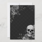 Invitation RIP Années Coquette gothique Halloween Anniversair (Dos)