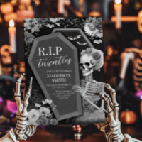 RIP Années Crâne floral Halloween Anniversaire