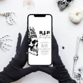 Invitation RIP Années Crâne Halloween 30e anniversaire