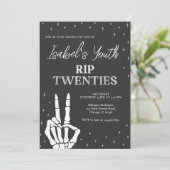 Invitation RIP Années Halloween Anniversaire (Debout devant)