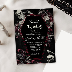 Invitation RIP Années Mort à ma jeunesse 30e anniversaire