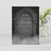 Invitation RIP Mort à mes 20 ans Grave Anniversaire Invitatio (Debout devant)