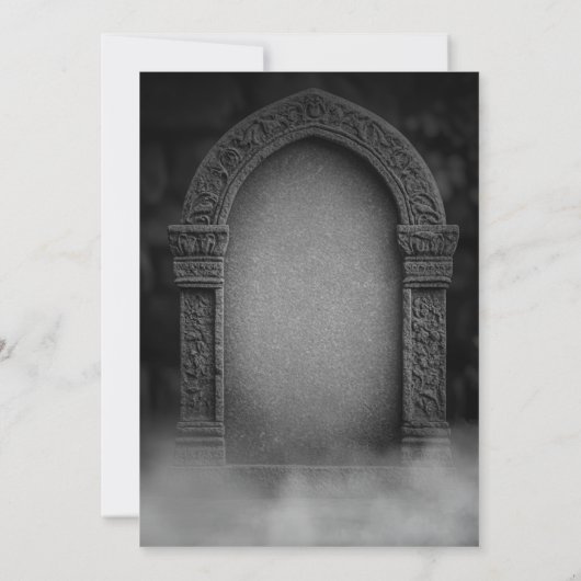 Invitation RIP Mort à mes 20 ans Grave Anniversaire Invitatio (Dos)