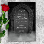 Invitation RIP Mort à mes 20 ans Grave Anniversaire Invitatio