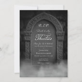 Invitation RIP Mort à mes 30 ans Grave Anniversaire Invitatio (Devant)