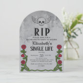 Invitation Rip Single Life Gothique Bachelorette Party (Debout devant)
