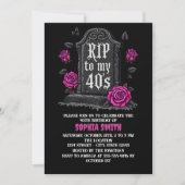 Invitation Rip to 40s Birthday Gothic (Devant)