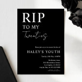 Invitation RIP Twenties 20s Moderne Simple 30e Anniversaire