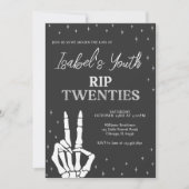 Invitation RIP Twenties Halloween Anniversaire (Devant)