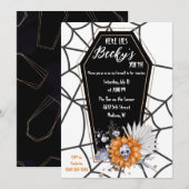 Invitation RIP Youth, mort à ma fête d'anniversaire des année (Devant / Derrière)