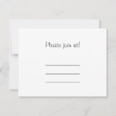 Invitation Rire Skeleton Woman dans Red Bonnet (Dos)