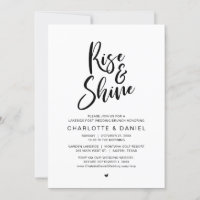 Rise and Shine, Mariage de la poste Fête de Brunch