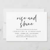 Invitation Rise and Shine, post célébration mariage Invitatia (Devant)